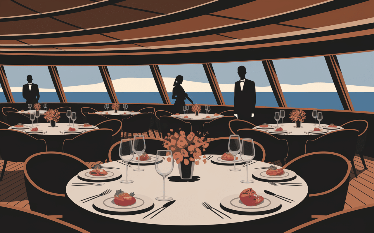Restaurant élégant à bord CFC