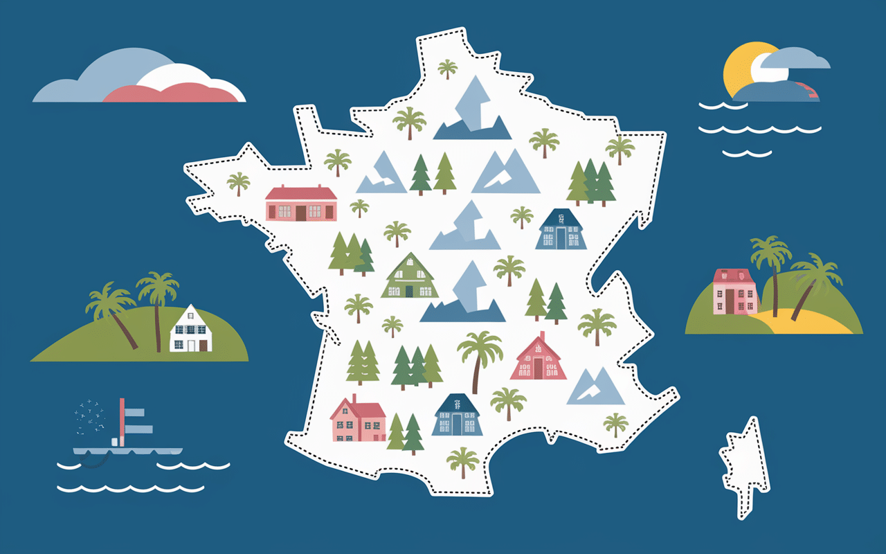 Carte France avec destinations Belambra Clubs