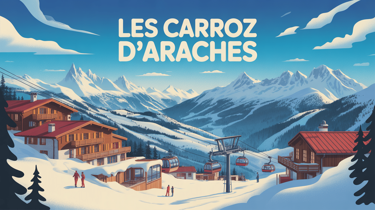 Vue station Les Carroz d'Araches