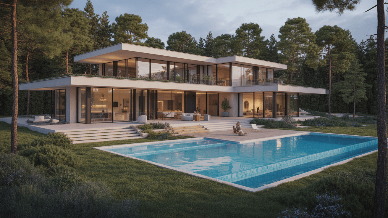 vue villa alma da comporta contemporaine nature