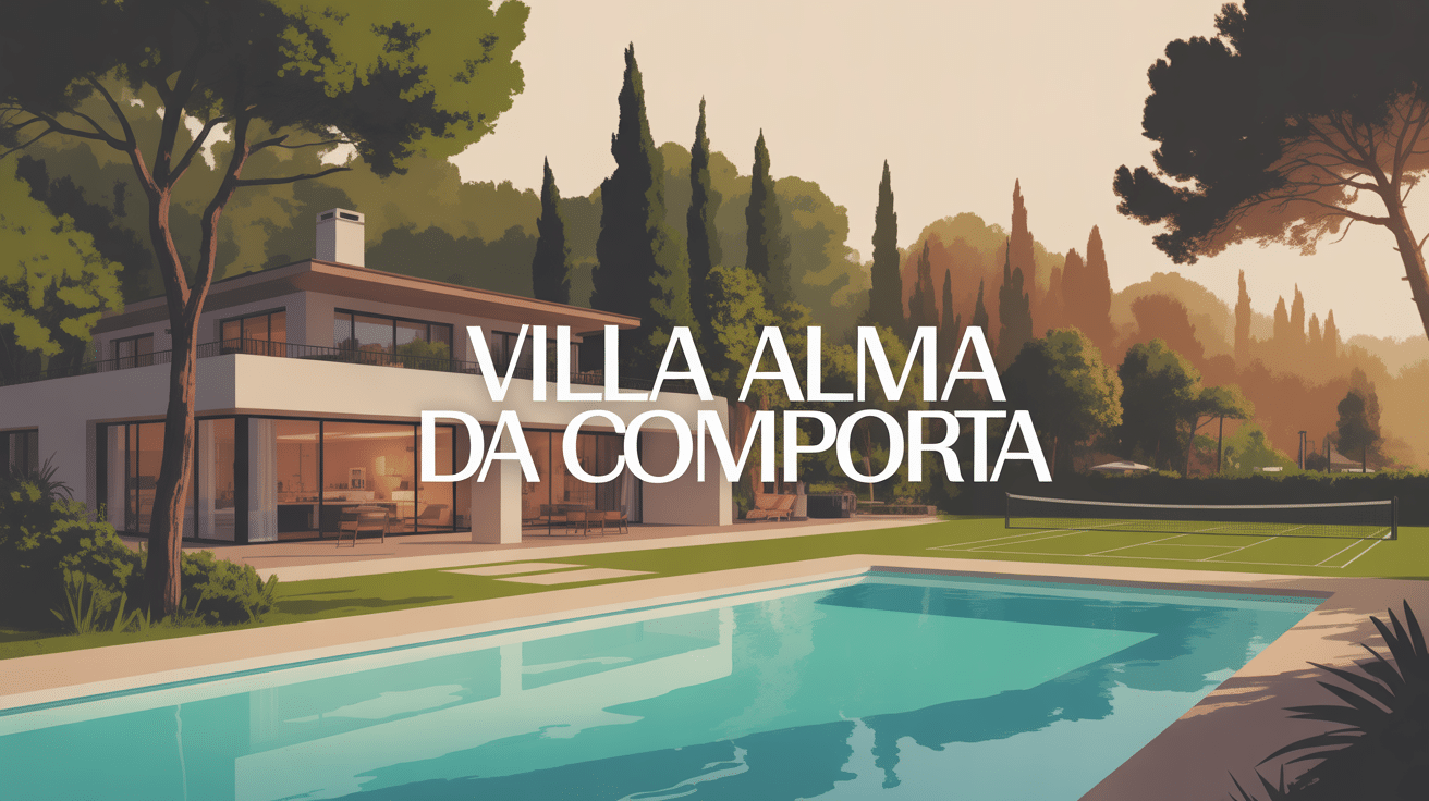 villa alma da comporta moderne luxe piscine tennis