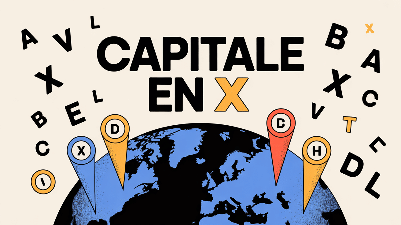 Image globe stylisé capitale en x avec lettres