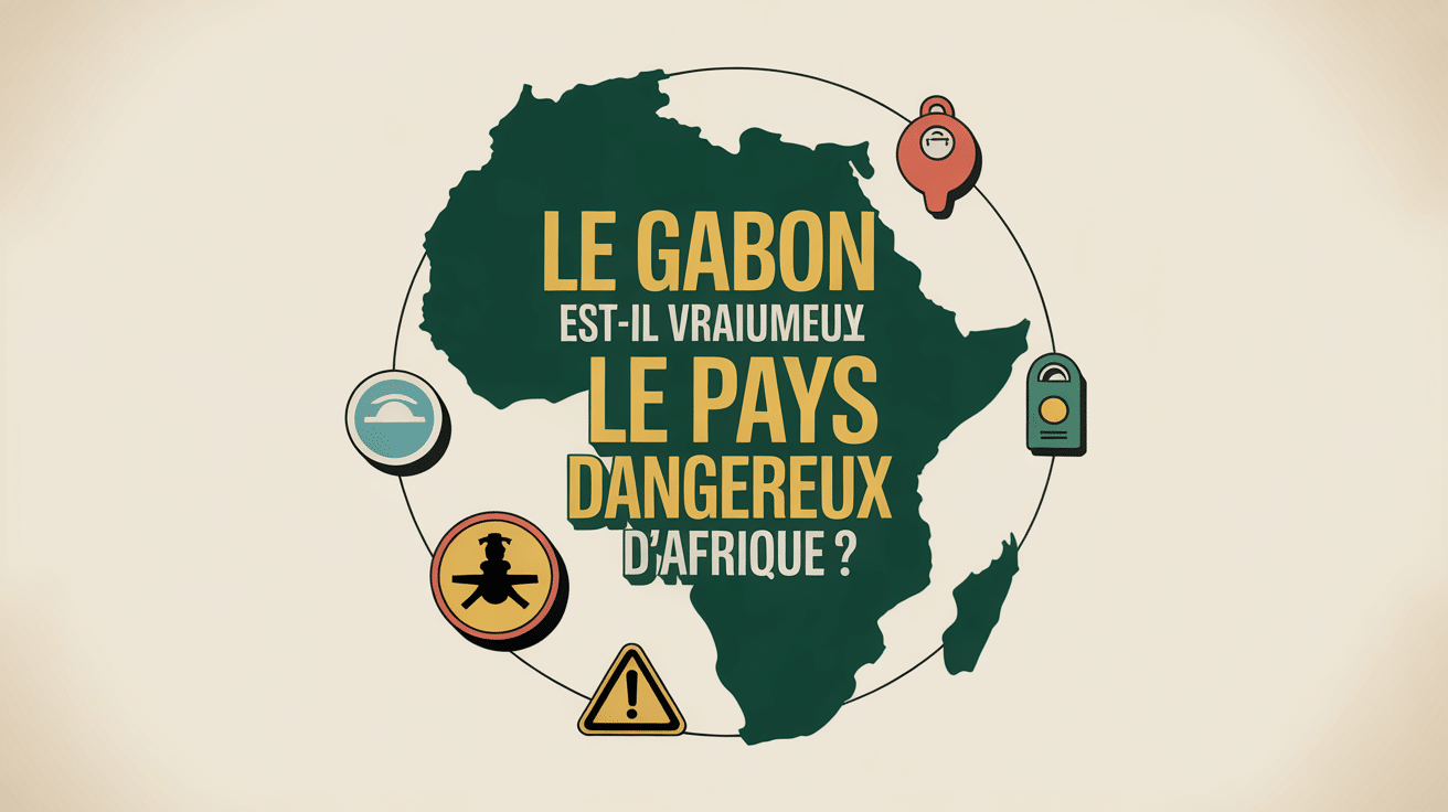 Carte Gabon pays le plus dangereux Afrique