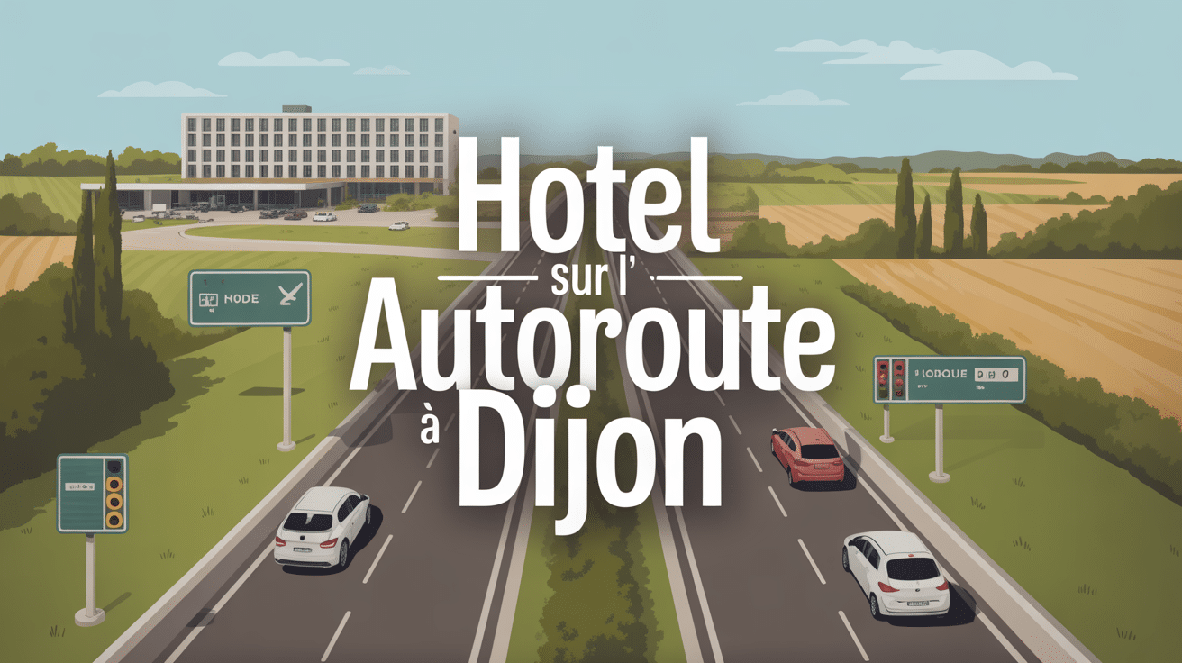 Echangeur autoroute Dijon avec hotel moderne
