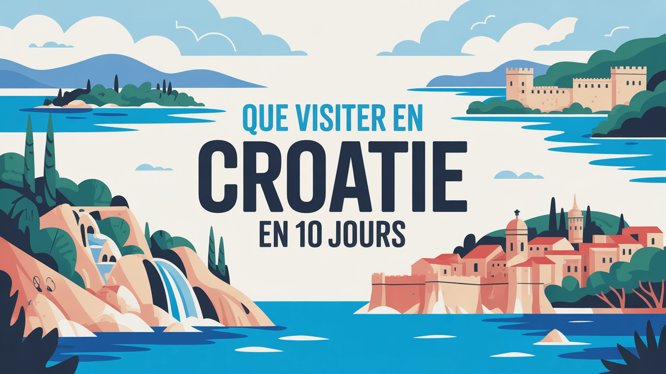 que visiter en Croatie en 10 jours paysage méditerranéen îles ville fortifiée