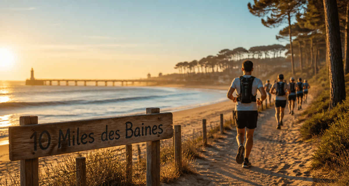10 miles des baïnes 2025 coureurs plage landaise