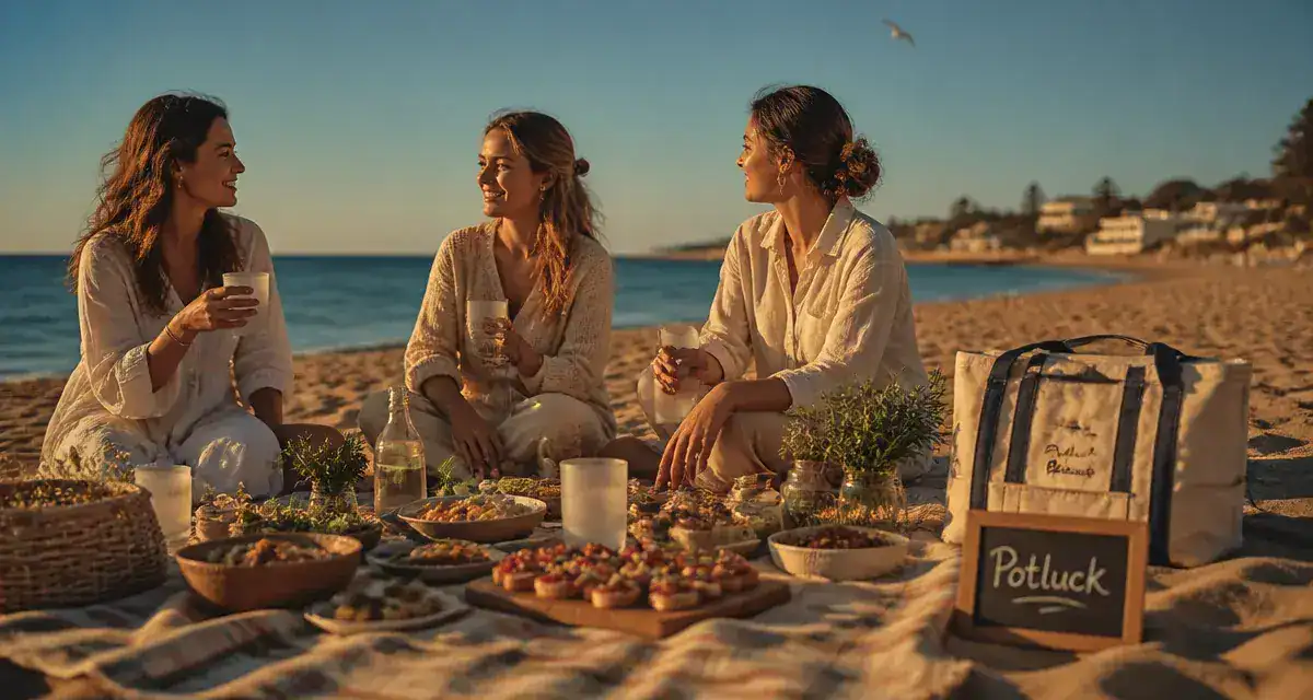 activité à faire entre copine dehors : pique-nique golden hour au bord de la mer