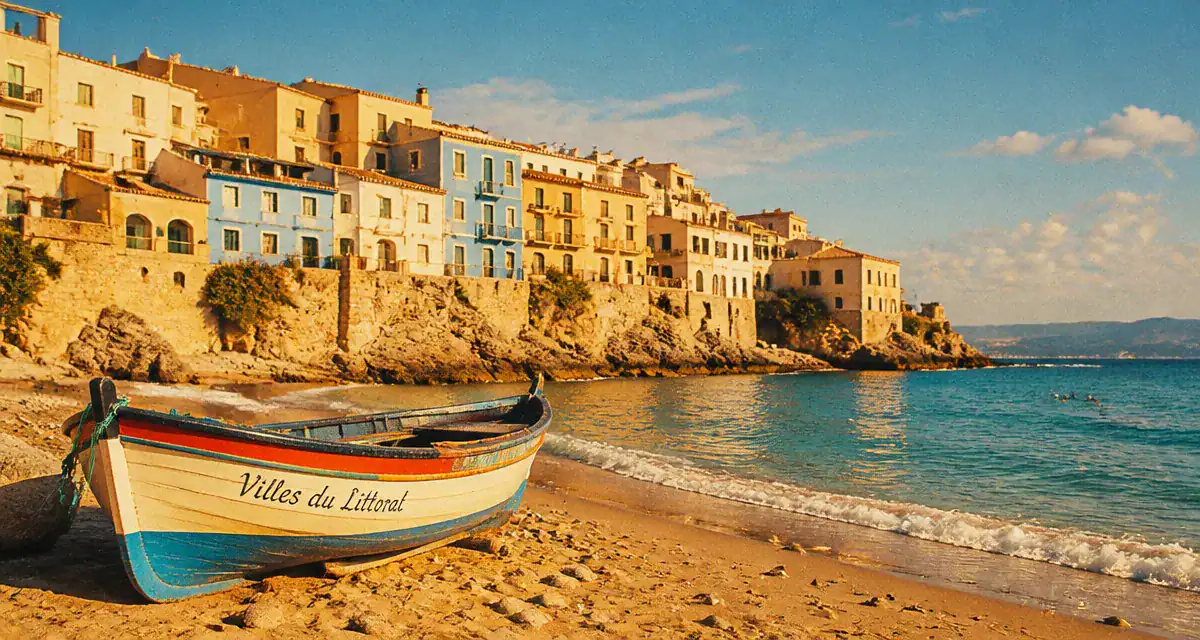 italie ville bord de mer village plage sable