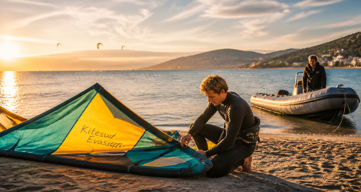 kitesurf evasion moniteur et kitesurfeur plage cote d'azur