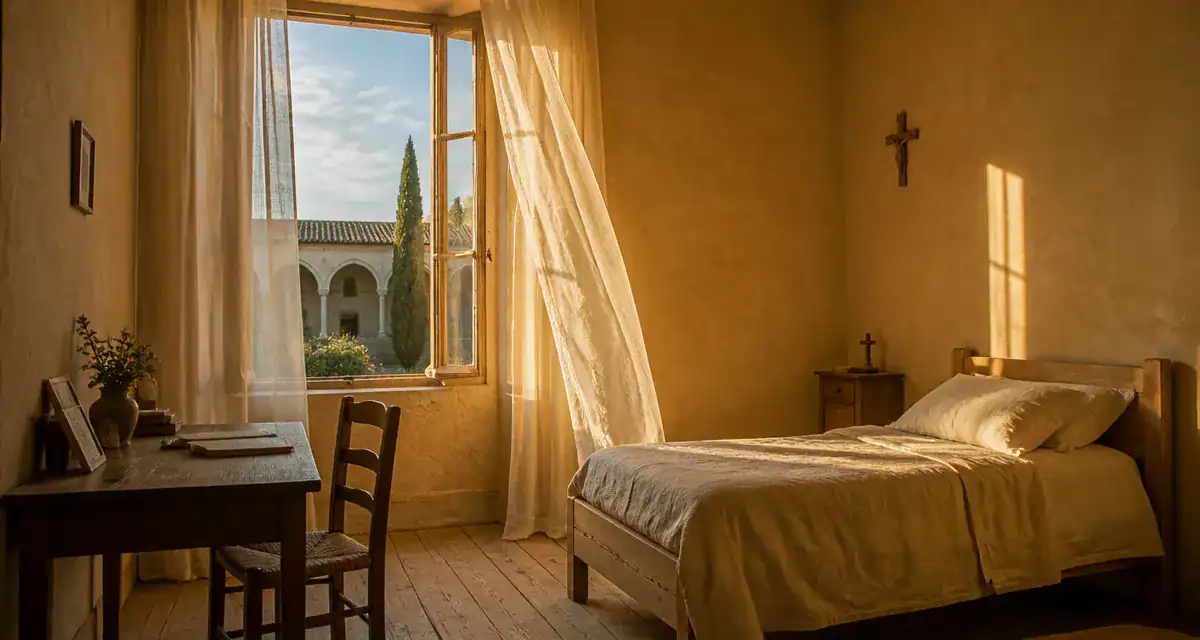 louer une chambre dans un couvent chambre épurée et paisible