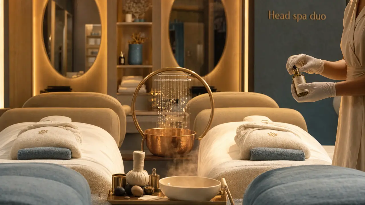 Cabine head spa duo à Lyon pour lissage et soins