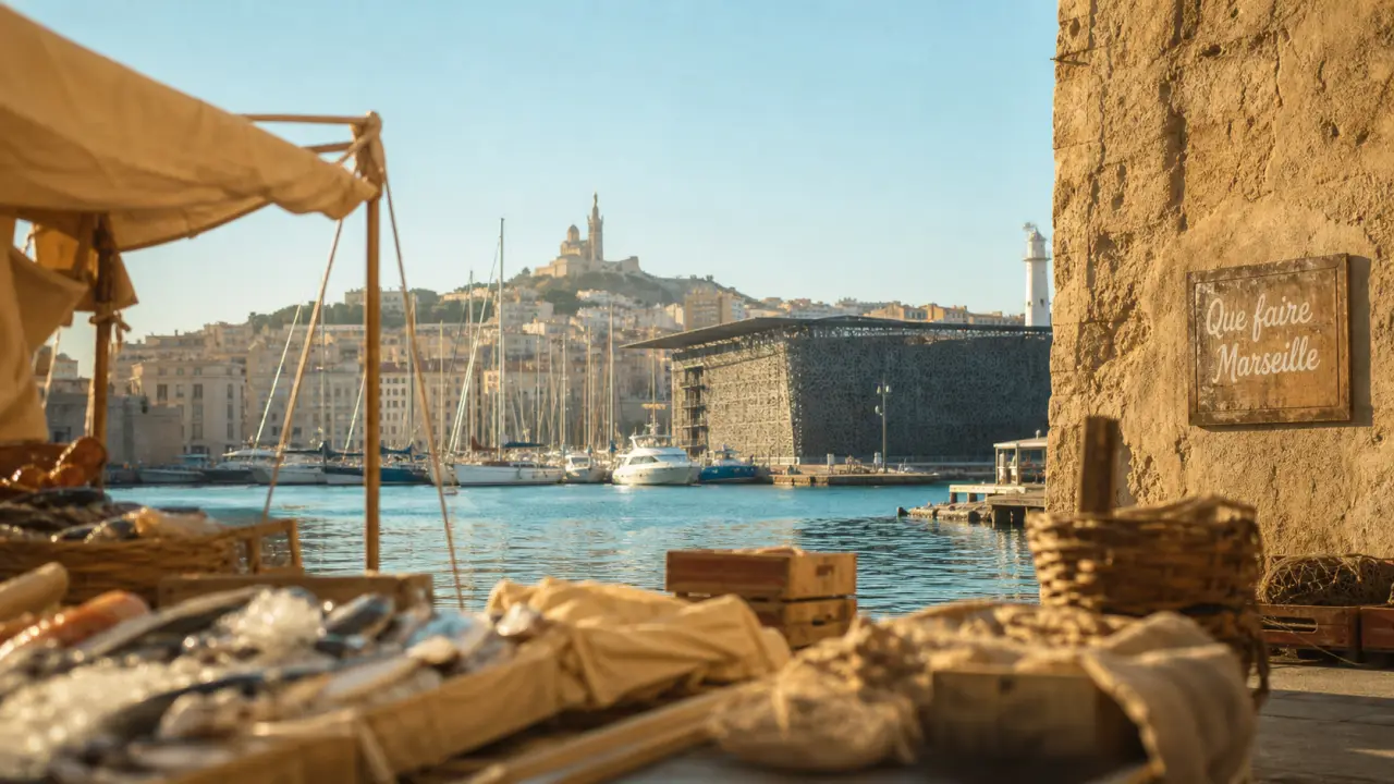 Que faire a marseille : Vieux-Port au coucher du soleil