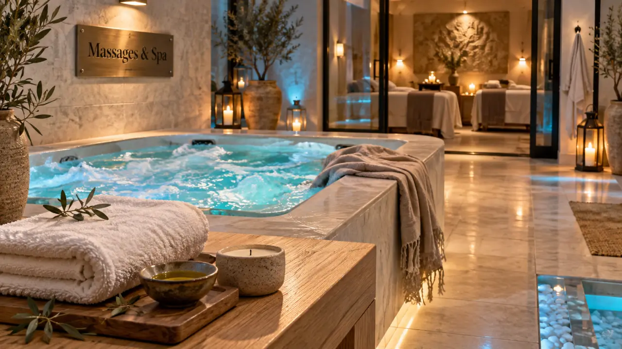 Centre Mas Roulan massage bien être et spa à Nîmes, espace spa et jacuzzi en duo