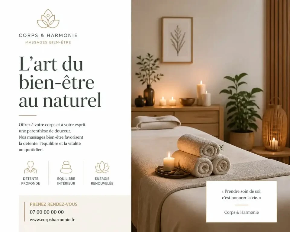 Ambiance zen au salon de massage bien-être Fleur de Juin à Eaubonne