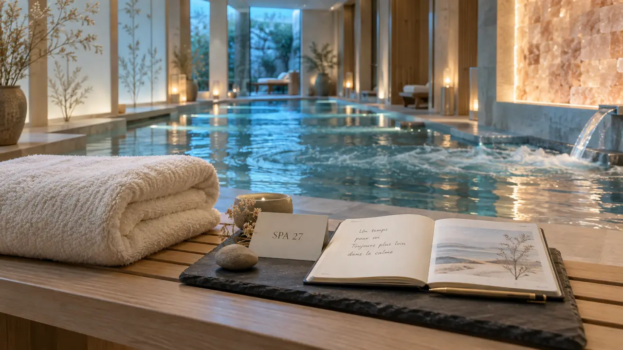 Westminster hôtel & spa - Nice Nice, Spa 27 : serviette et carte SPA 27