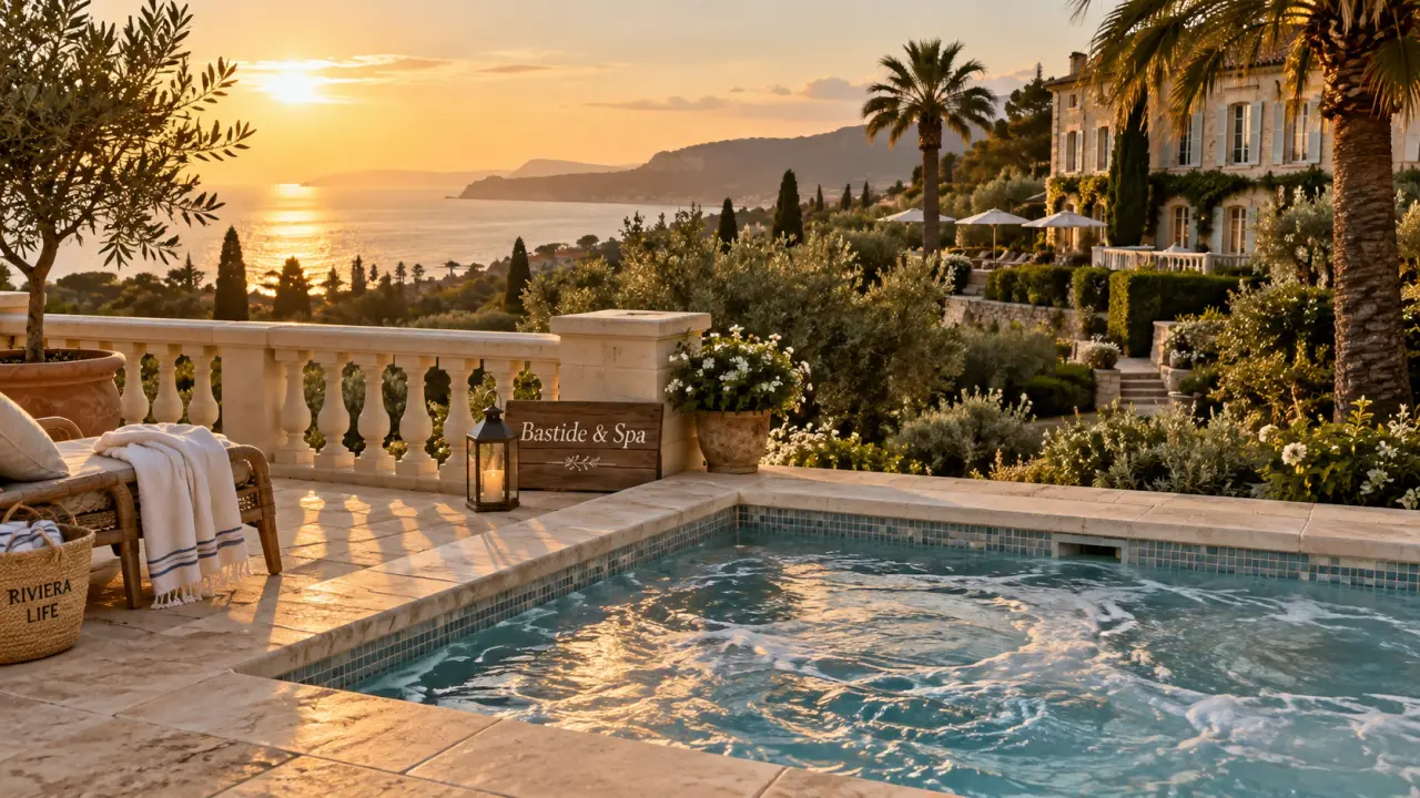 Hôtel la bastide de l'oliveraie & spa à Cannes avec jacuzzi sur le toit