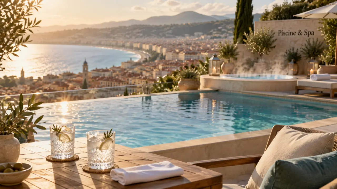 Splendid Hotel & Spa Nice France : rooftop piscine et spa
